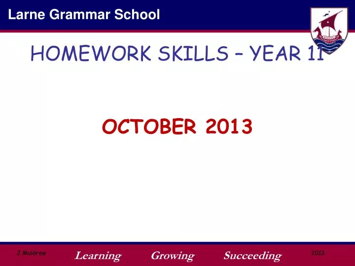 homework skills year 11