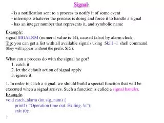 Signal :