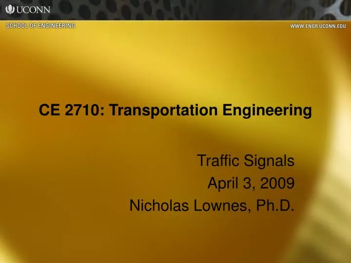 ce 2710 transportation engineering