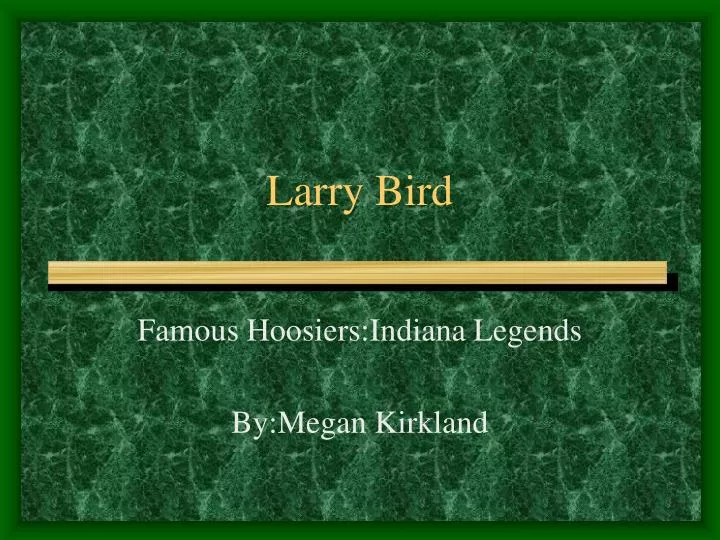 larry bird