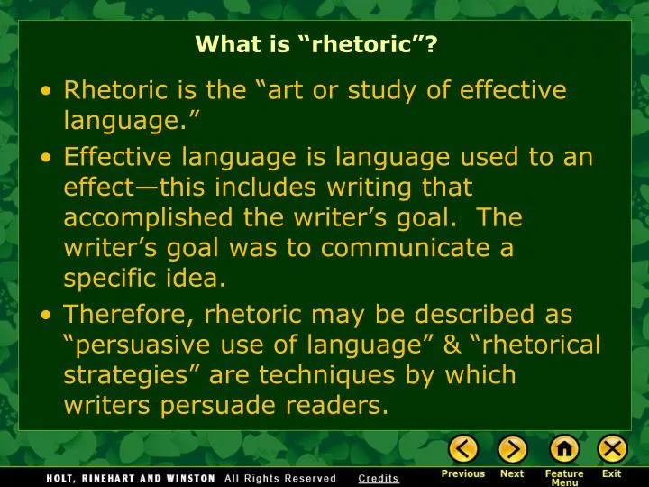 what is rhetoric
