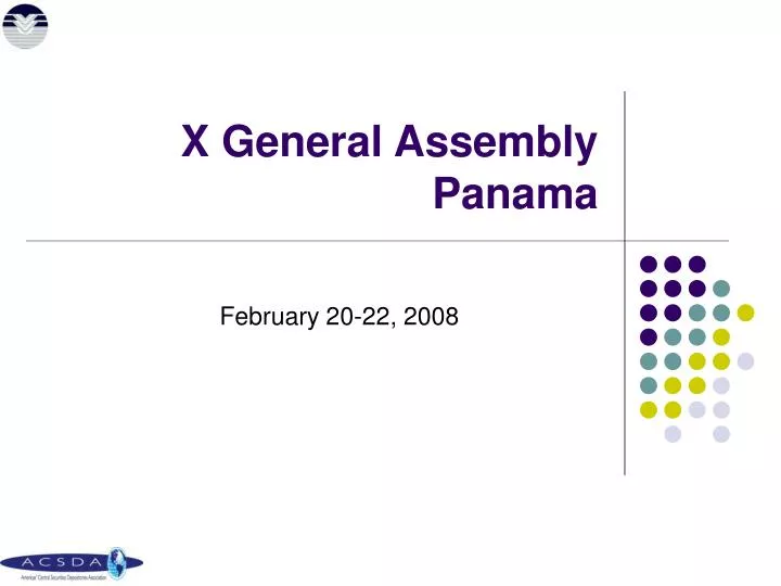 x general assembly panama