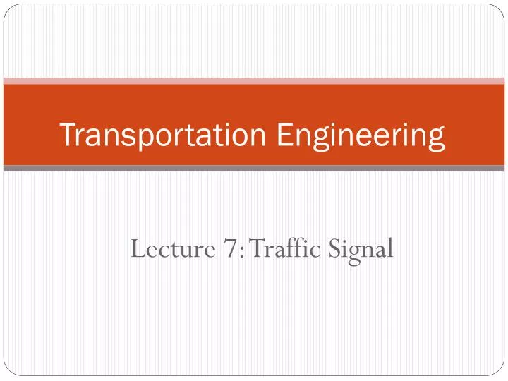 transportation engineering