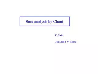 0mu analysis by Chant