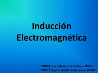 inducci n electromagn tica