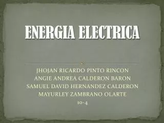 energia electrica