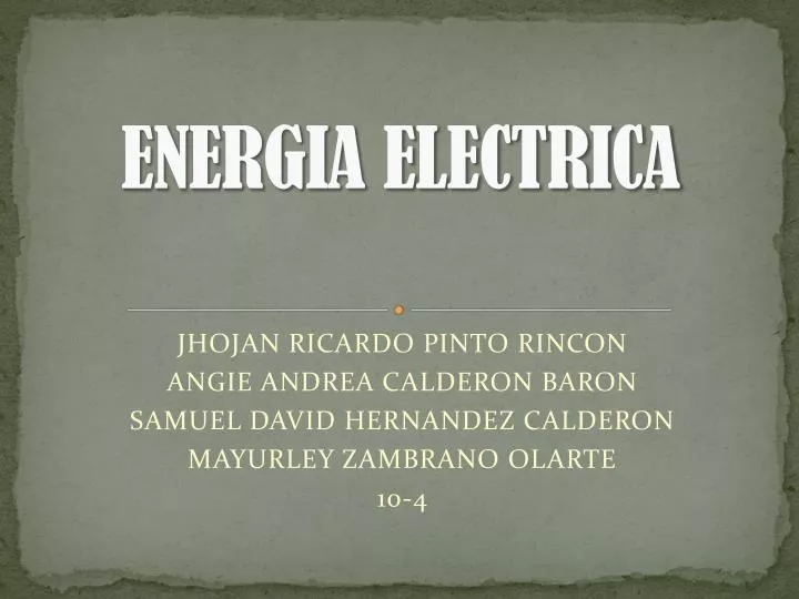 energia electrica