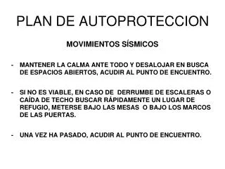 plan de autoproteccion