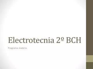 electrotecnia 2 bch