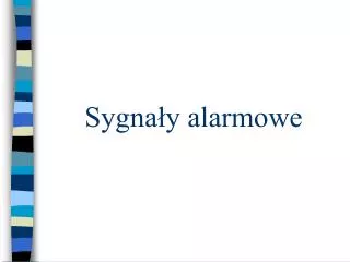 sygna y alarmowe