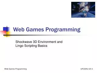 Web Games Programming