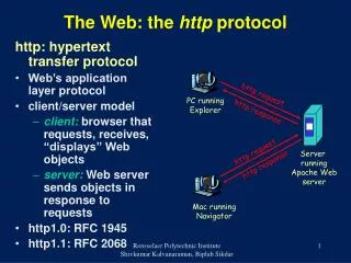 The Web: the http protocol