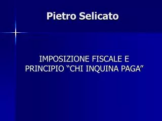 pietro selicato