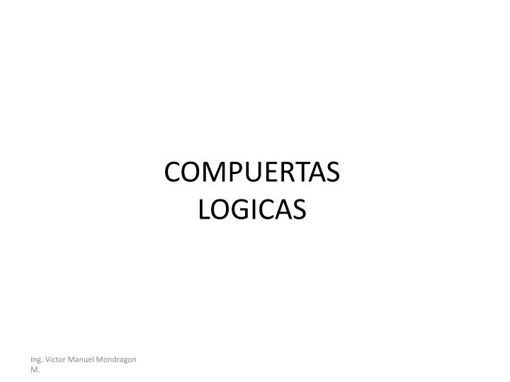 compuertas logicas