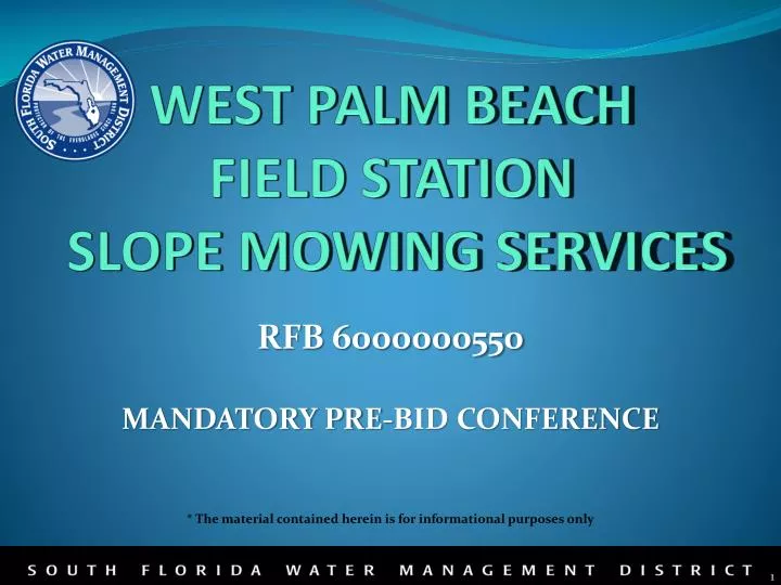 west palm beach field station slope mowing services