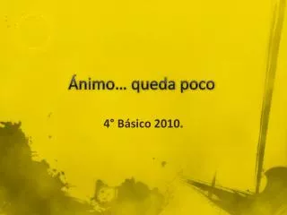 nimo queda poco