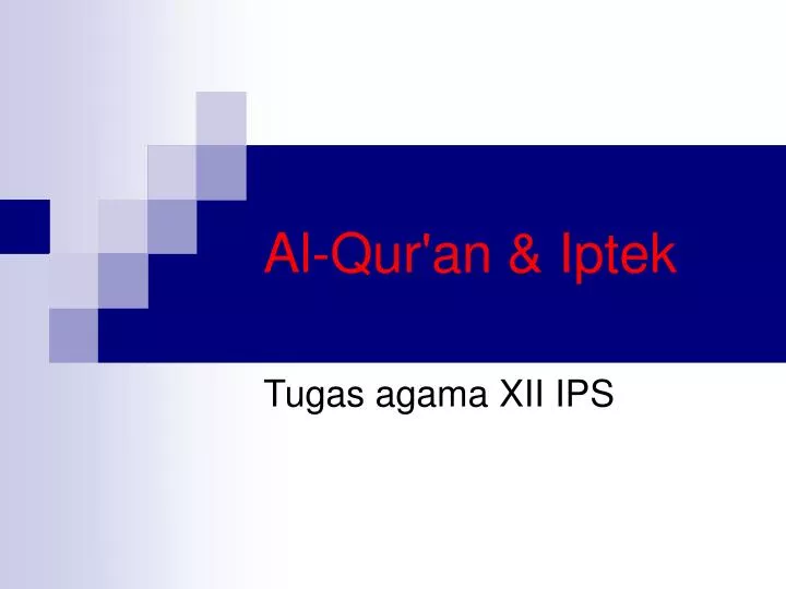 al qur an iptek