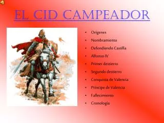 el cid campeador