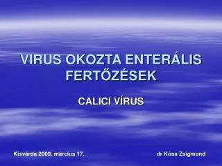 virus okozta enter lis fert z sek