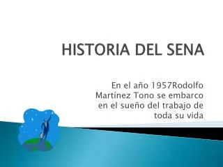 historia del sena