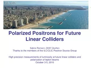 Polarized Positrons for Future Linear Colliders