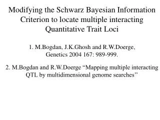 X ia - genotype of i-th individual at locus a X ia = 1/2 - individual is heterozygous at locus a