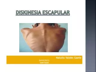 diskinesia escapular
