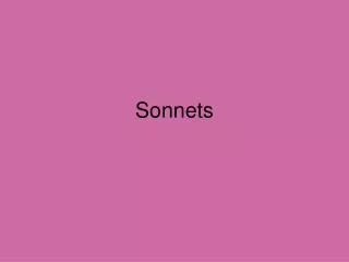 sonnets