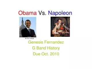Obama Vs. Napoleon