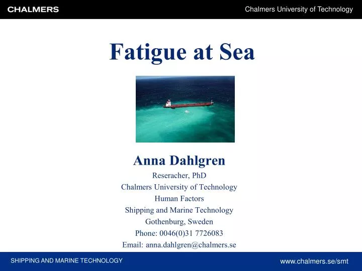 fatigue at sea