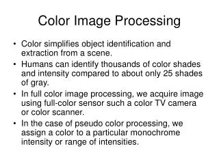 Color Image Processing