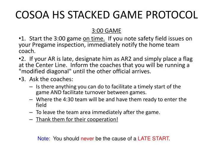 cosoa hs stacked game protocol