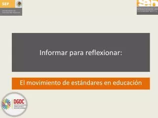 informar para reflexionar