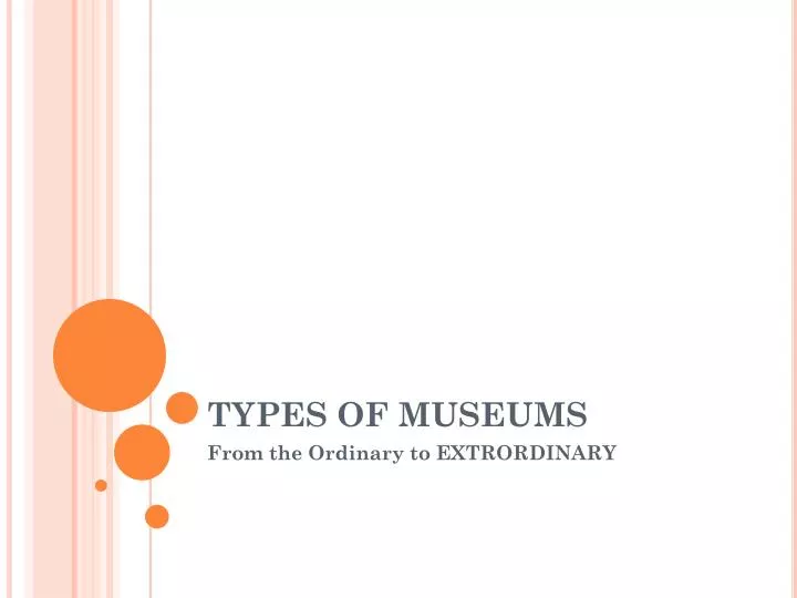 types of museums