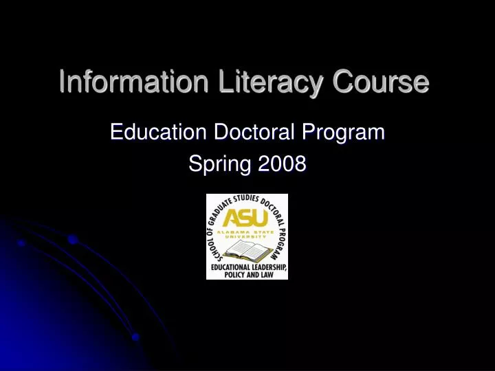information literacy course