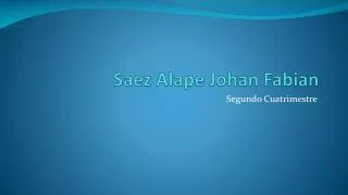 saez alape johan fabian