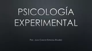 psicolog a experimental