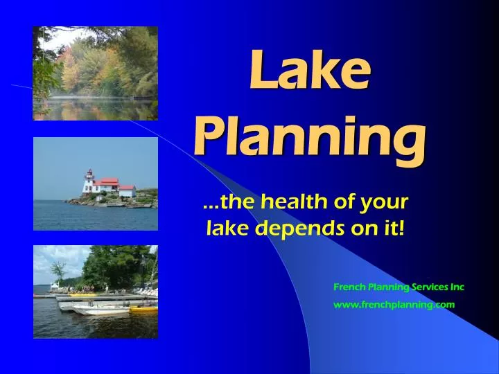 lake planning