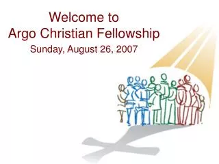 Welcome to Argo Christian Fellowship