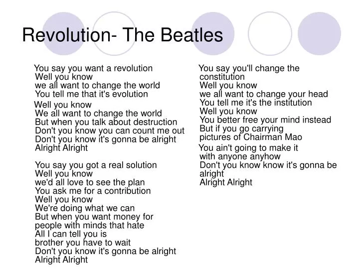 revolution the beatles