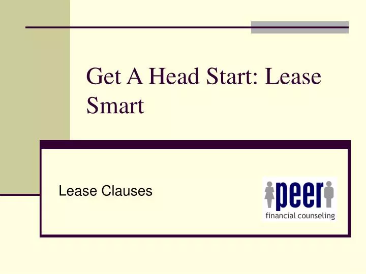 get a head start lease smart