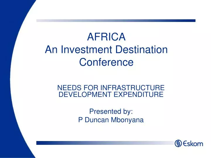 africa an investment destination conference