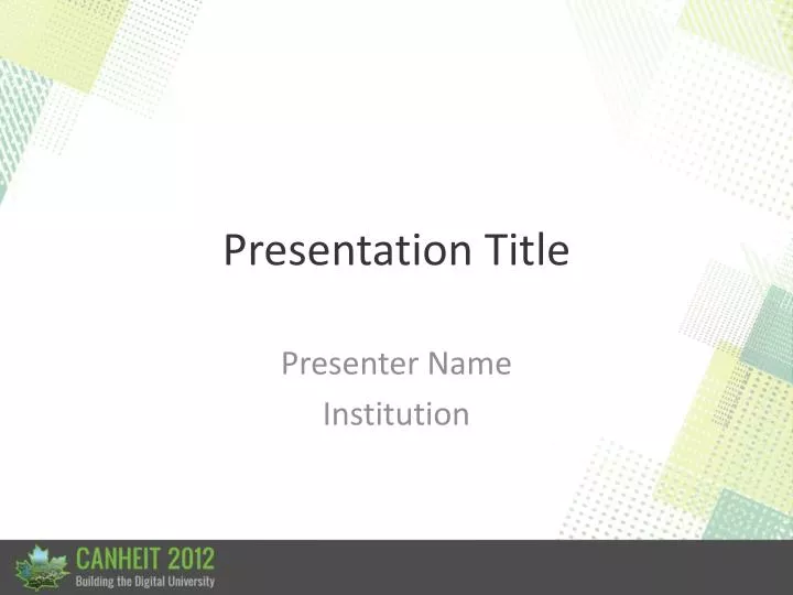 presentation title