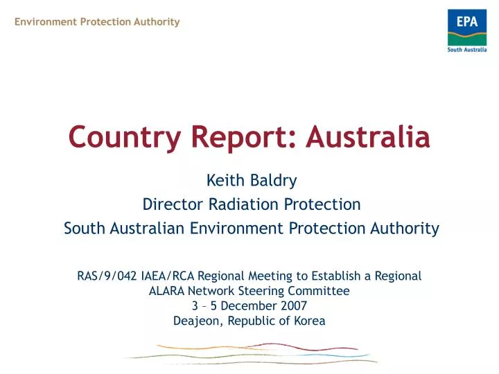 country report australia