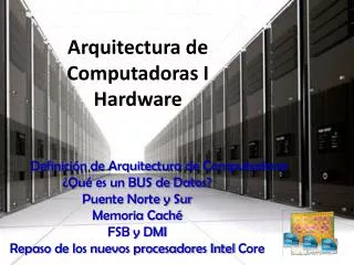 arquitectura de computadoras i hardware