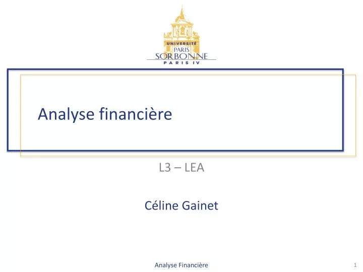 analyse financi re