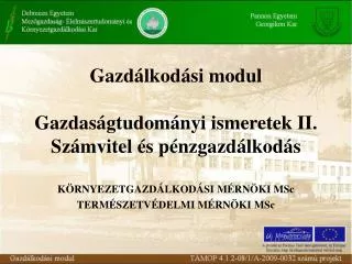 gazd lkod si modul gazdas gtudom nyi ismeretek ii sz mvitel s p nzgazd lkod s