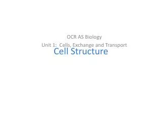 Cell Structure