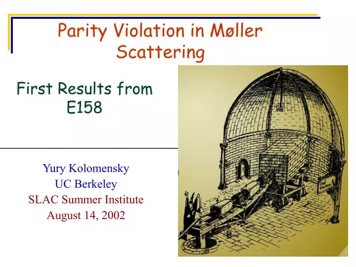 parity violation in m ller scattering