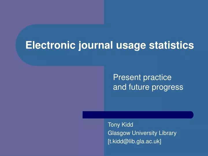 electronic journal usage statistics